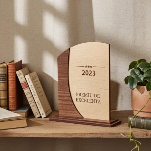 Placheta din lemn personalizabila