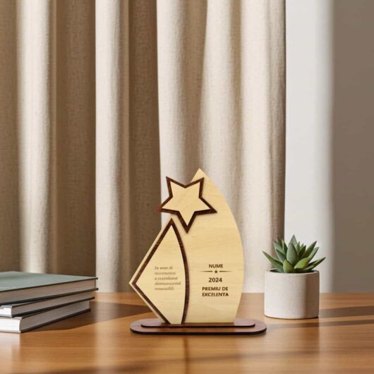 Placheta personalizabila din lemn