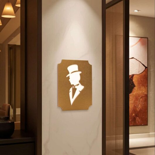 Semn indicator toaleta barbati