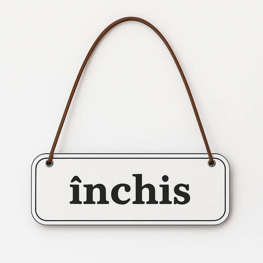 Tablita "Deschis- Inchis"