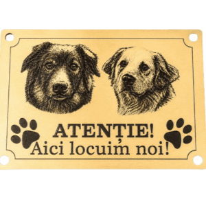 Placuta Personalizata cu Portrete de Caini