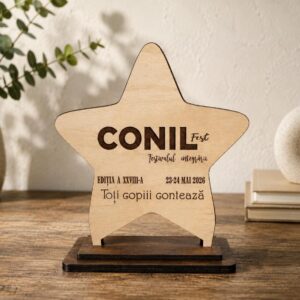 Trofeul stea personalizat